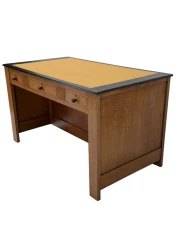Art Deco Modernist Free-Standing Desk by J.A. Muntendam for L.O.V. Oosterbeek